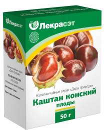Каштан конский из плодов чайный напиток 50г