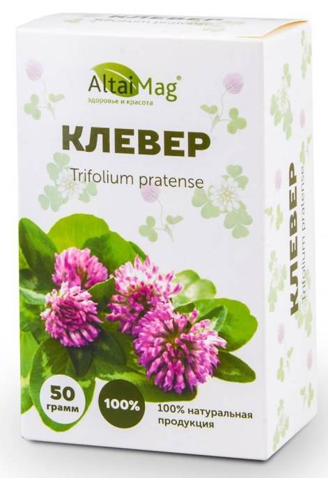 Клевер луговой побеги с цветками 50 г