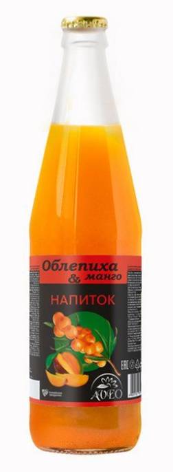 Напиток сокосодержащий облепихово манговый 500 мл