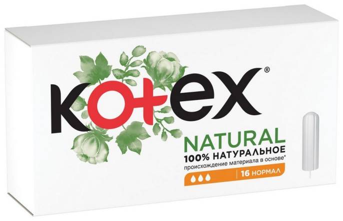 Тампоны Kotex Котекс Natural нормал 16шт