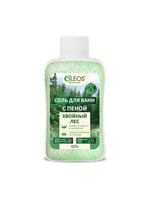 Соль для ванны с пеной Хвойный лес Oleos 425г