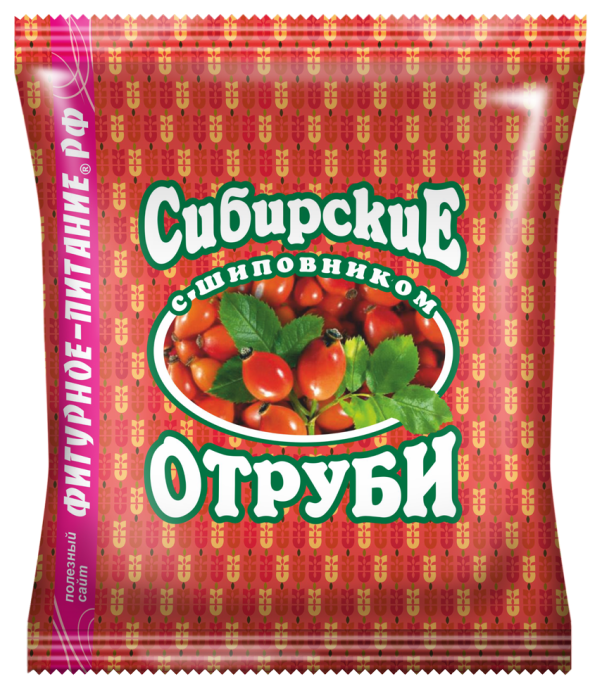 Отруби Пшеничные Сибирские Шиповник 200г