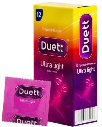 Презервативы DUETT Ultra light ультратонкие 12 шт