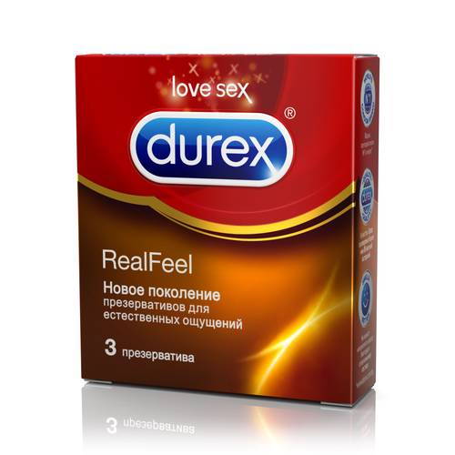 Презервативы Durex RealFeel для естественных ощущений 3 шт