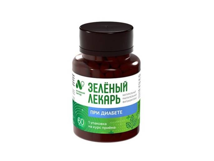 Фитокомплекс Зеленый лекарь при диабете 60 капсул