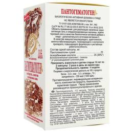 Пантогематоген сухой, 112 капс.