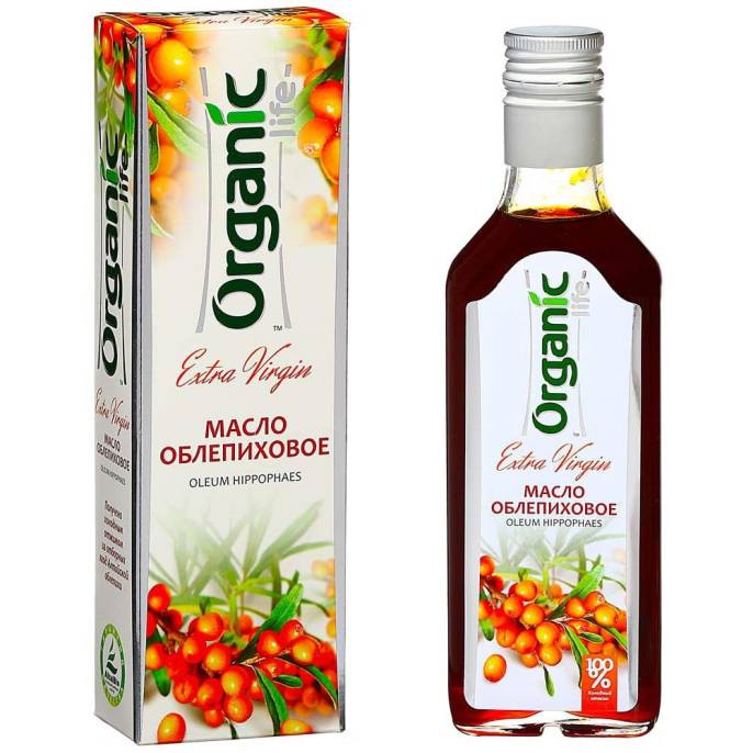 Масло облепиховое «Organic», 250 мл.