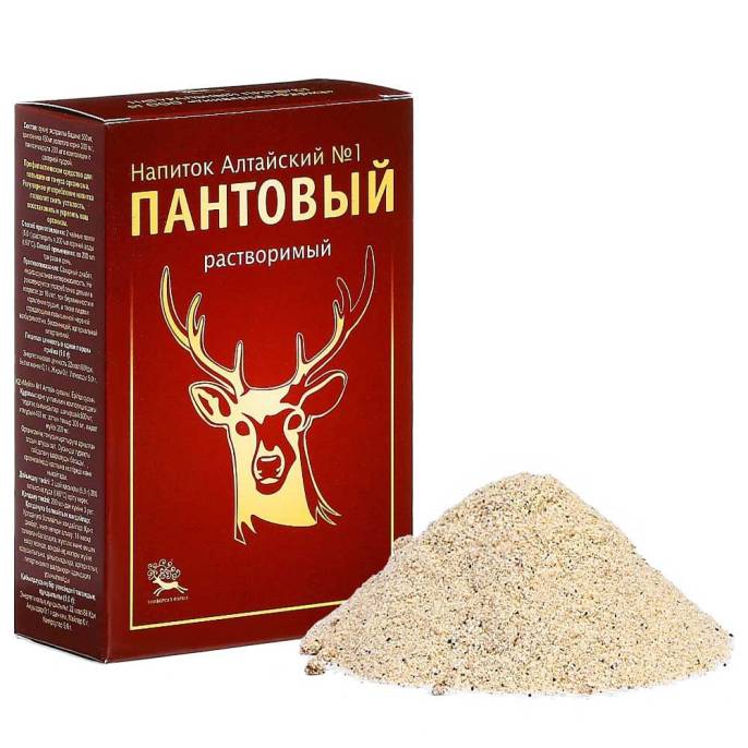 Пантовый растворимый напиток (чай с пантами марала), 100 гр.