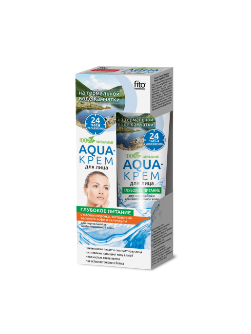 Народные рецепты Aqua крем для лица на терм воде Камчат Глубокое питательный ание 45мл