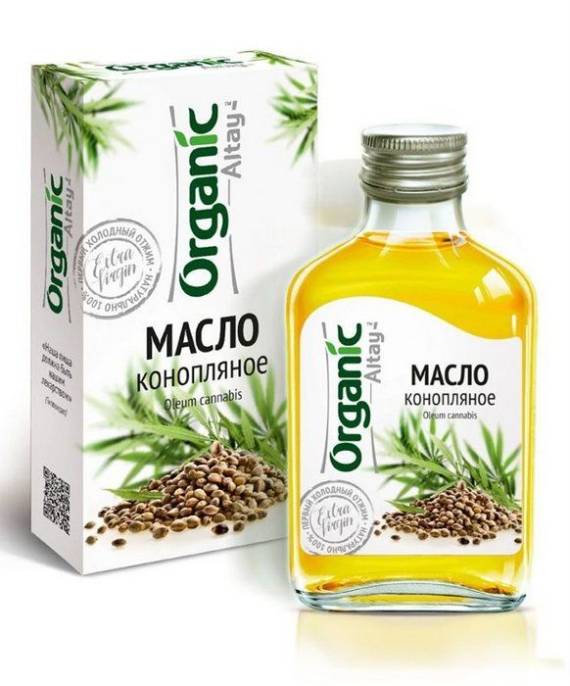Масло конопляное Organic 100 мл холодного отжима