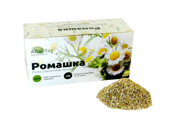Ромашка аптечная цветки 100 % лекарственный сбор 20 пак