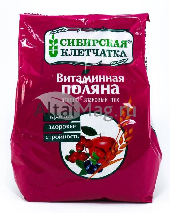 Клетчатка Сибирская Витаминная поляна пакет 300г