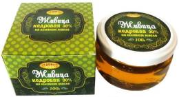 Живица кедровая на льняном масле 30% 100 гр