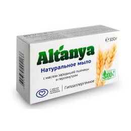 Натуральное мыло с маслом зародышей пшеницы, 100 гр.