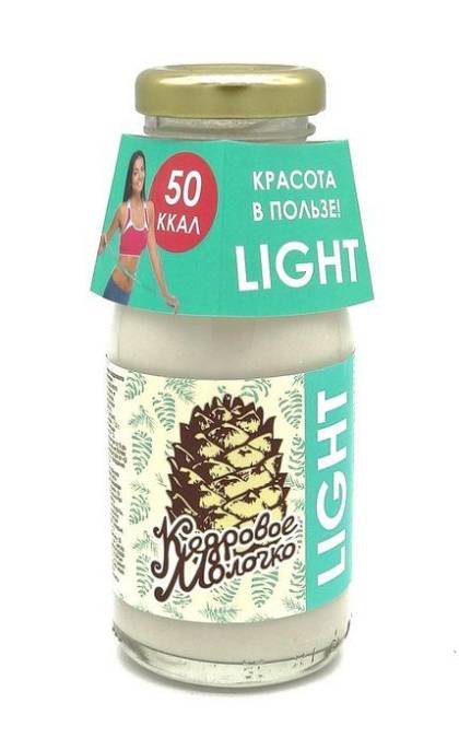 Молочко Кедровое из ядра ореха Light 02 л