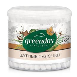 Ватные палочки GREEN DAY банка 200шт