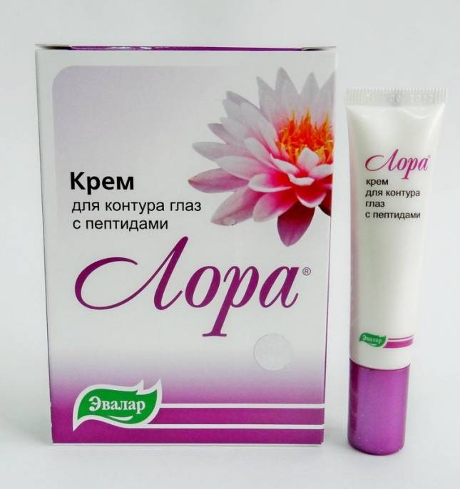 Лора крем для контура глаз с пептидами 15г