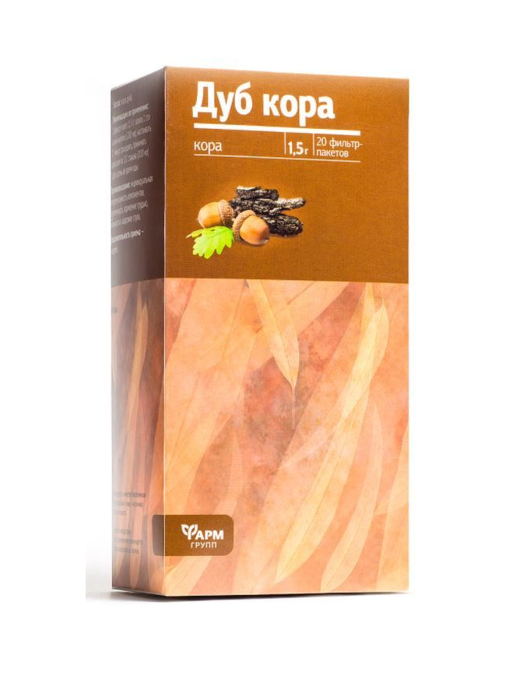 Дуба кора 20 фильтр пакетов