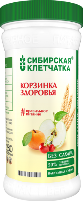 Клетчатка Сибирская Корзинка здоровья банка 280г