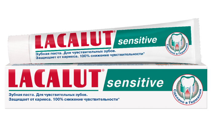 Lacalut Лакалют Зубная паста Сенситив Sensitive 75мл