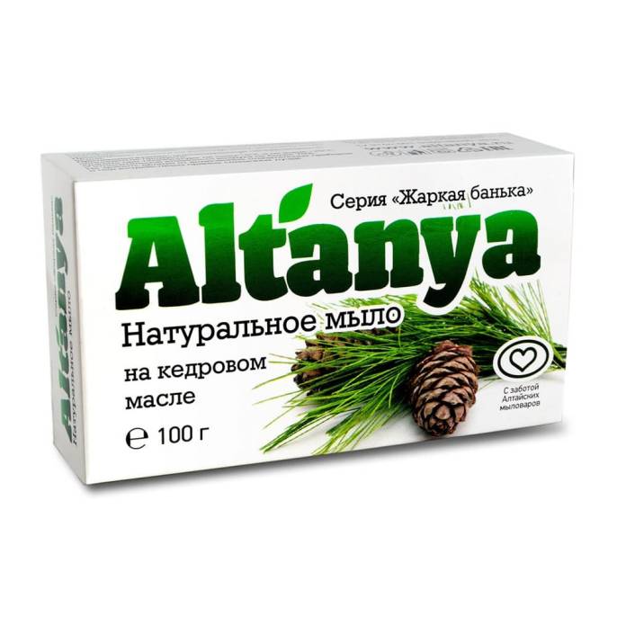 Натуральное мыло на кедровом масле, 100 гр.