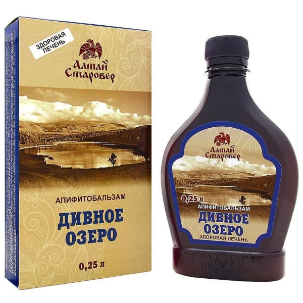 Бальзам на меду «Дивное озеро. Здоровая печень», 250 мл.