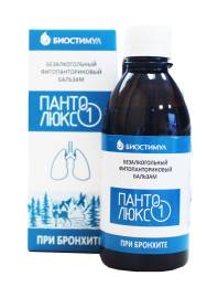Бальзам панто люкс №1 при бронхите 250мл