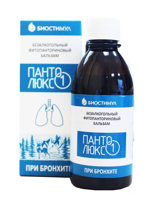 Бальзам панто люкс №1 при бронхите 250мл