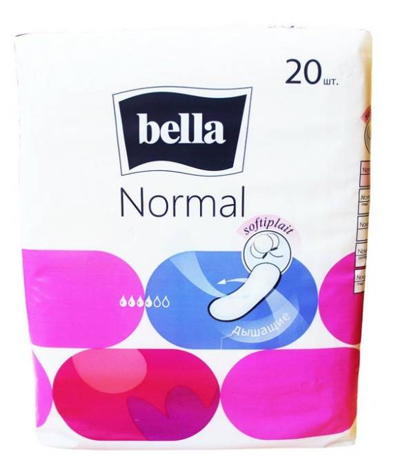 Прокладки Bella Белла Белая линия Normal Softiplait Air 20шт