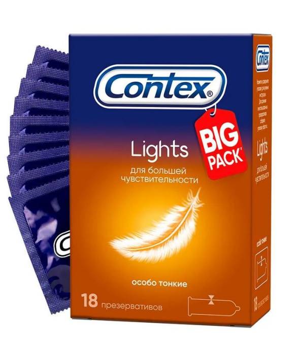 Презервативы Contex Lights Супертонкие 18 шт