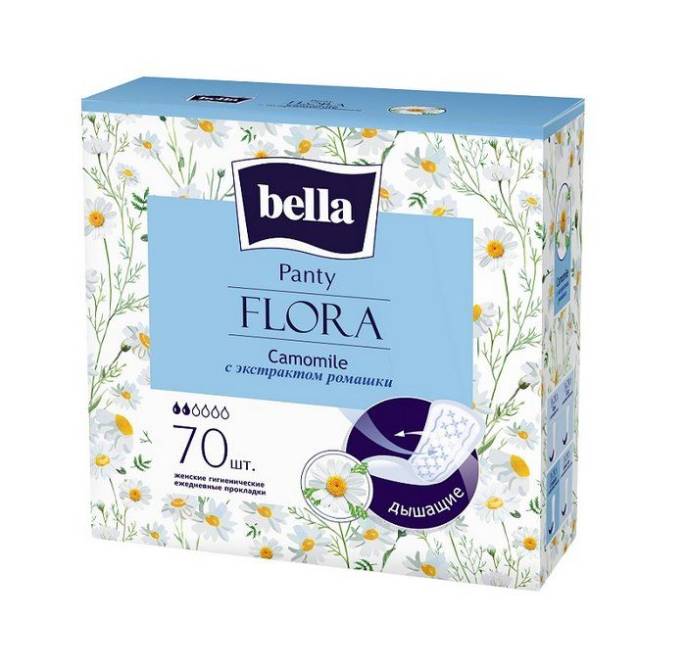 Прокладки BELLA Белла Panty FLORA Camomile ежедневные 70шт