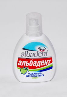 Альбадент Освежитель для рта зеленое яблоко 35 мл