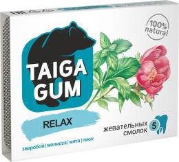 Смолка жевательная Taiga Gum Релакс 5шт