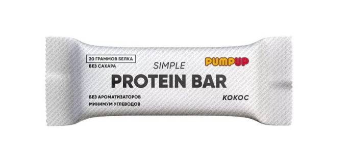 Батончик протеиновый PUMP UP SIMPLE Кокос 50г