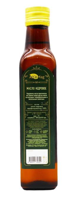 Масло кедровое Алтаймаг 100% 250мл
