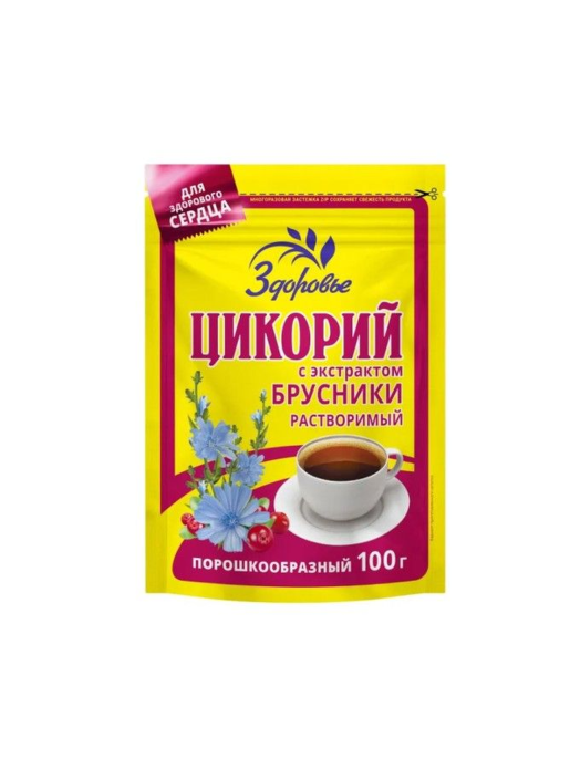 Цикорий с брусникой Здоровье 100г