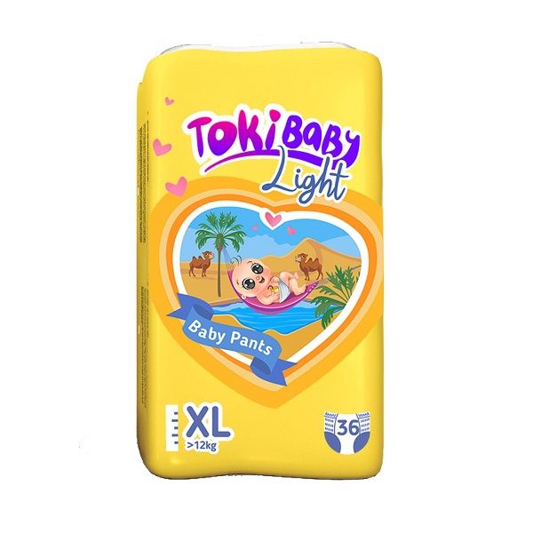 Подгузники трусики TOKIBABY детские Light XL 36шт