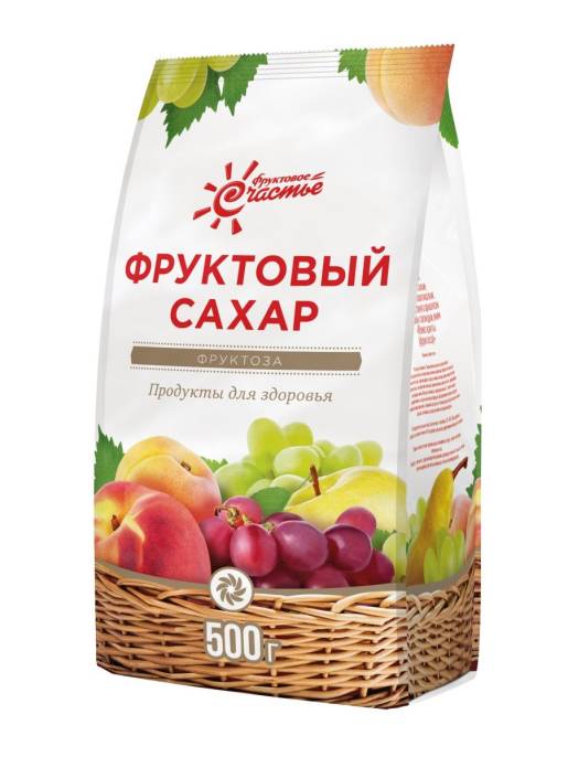 Фруктоза 500 г пакет порошок