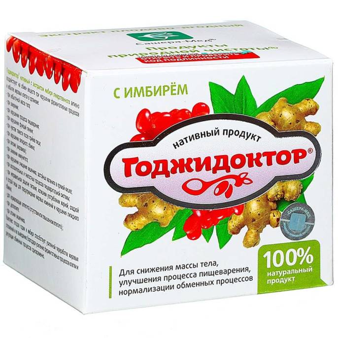 Годжидоктор: при избыточном весе с имбирём, 100 гр.