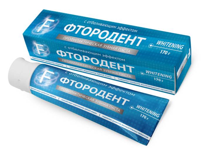 ВИЛСЕН Зубная паста Фтородент F с отбеливающим эффектом 170г