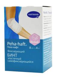 Бинт PEHA HAFT lfree фиксирующий эластичный 4м*8см