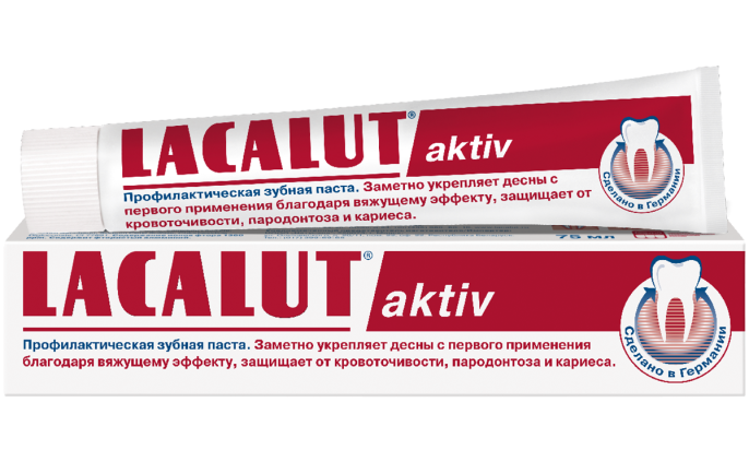 Lacalut Лакалют Зубная паста Актив Active 75мл