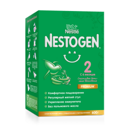 Nestle Смесь Нестожен 2 сухая молочная PREMIUM с пребиотиками 600г