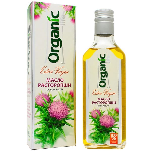 Масло расторопши «Organic life» для здоровья печени, 250 мл