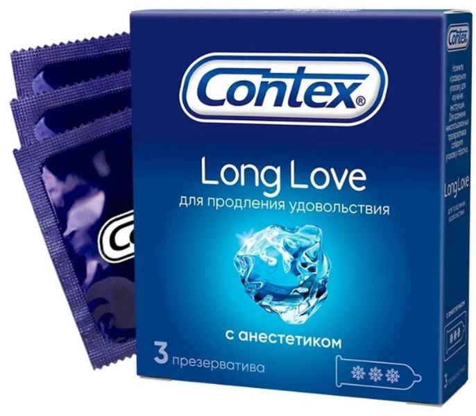 Презервативы Contex Long Love Продлевающий 3 шт