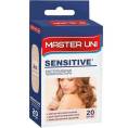 Лейкопластырь бактерицидный MASTER UNI SENSITIVE нетканая основа №20