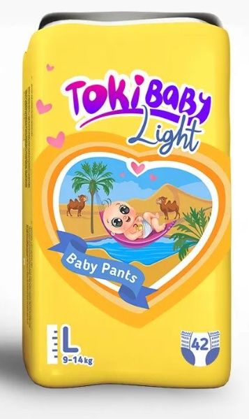 Подгузники трусики TOKIBABY детские Light L 42шт