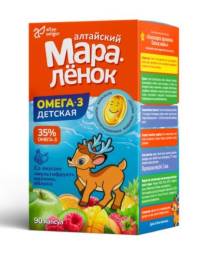 Алтайский мараленок детская Омега 3 90 капсул