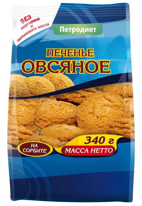 Печенье Овсяное на сорбите 340г