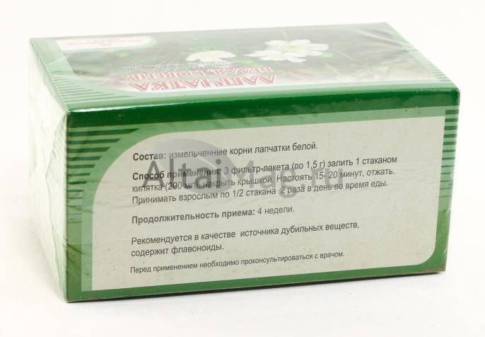 Лапчатка белая корень 20 пакетиков
